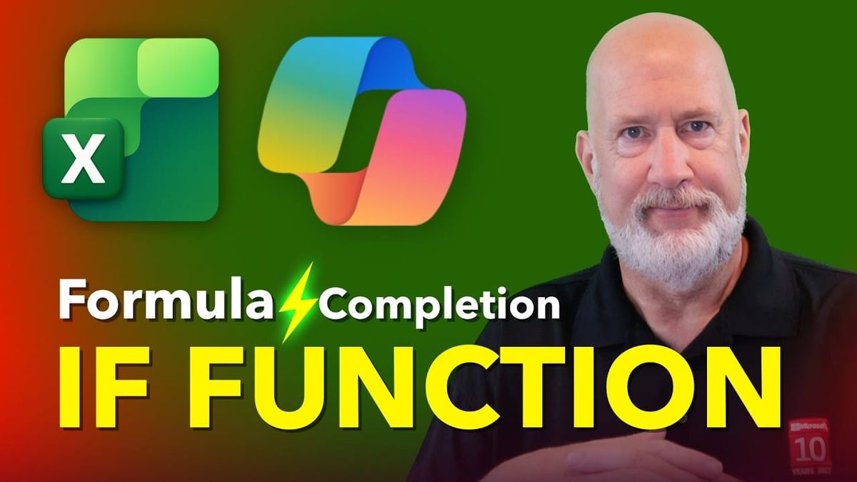 Excel Formula Completion with IF Functions: Commissions, Grades, and Copilot