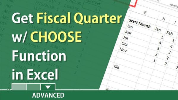 Covert date to fiscal quarter in Excel