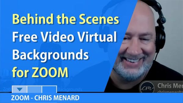 Zoom Free Virtual Video Backgrounds - behind the scenes video