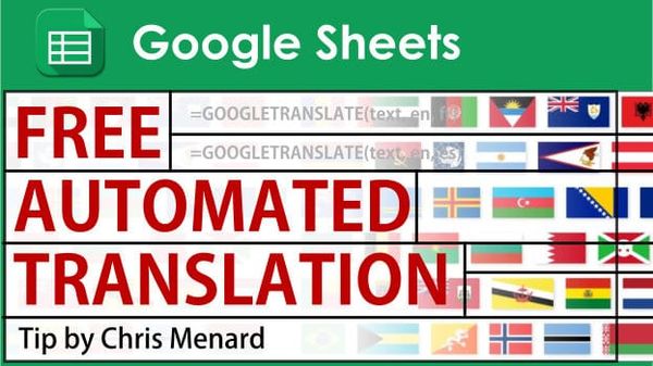 Translate languages in Google Sheets with GOOGLETRANSLATE function
