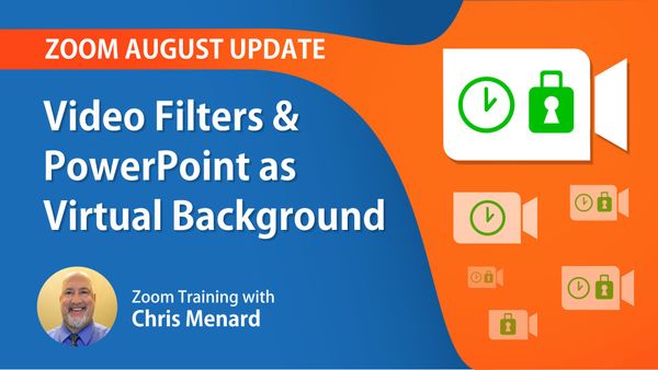 Zoom update: Filters, Lighting, and PowerPower as a background