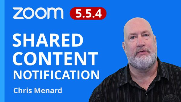 Zoom - Notification for Shared Content