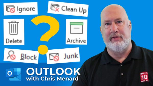 Outlook: Manage your Inbox using Ignore, Archive, Block, Delete, and Clean Up