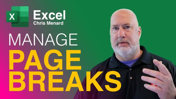 Excel Page Break Preview and Inserting Page Breaks - Excel Essentials