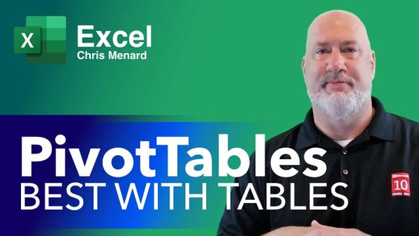 Excel PivotTable - Table vs Range as Source - Which is better?