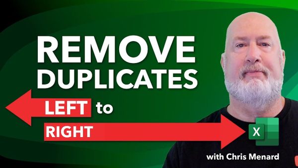 How to Remove Duplicates Running Left to Right in Excel Using Power Query