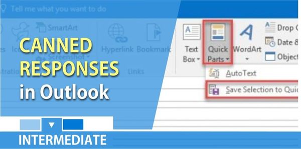Create canned responses in Microsoft Outlook by using Quick Parts
