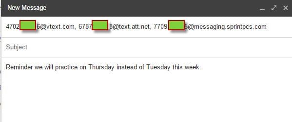 Send text messages from your computer