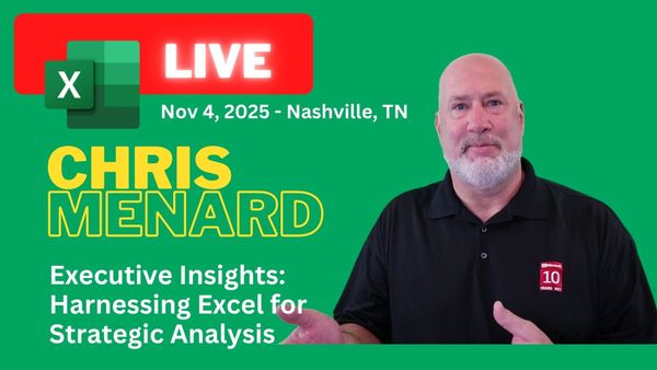 Chris Menard to Present “Executive Insights: Harnessing Excel for Strategic Analysis” at EA Ignite Conference