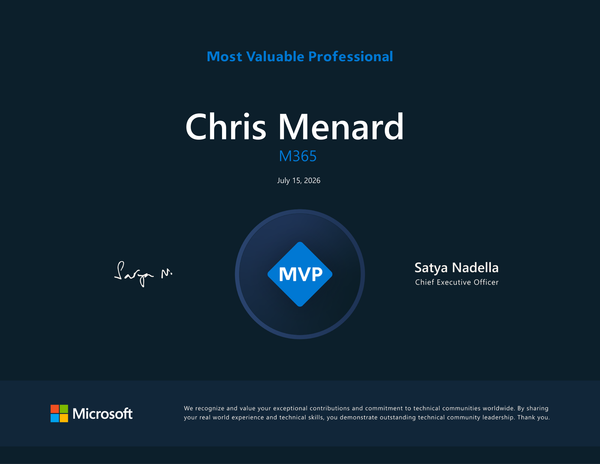 Honored to Be Named a Microsoft MVP for the Second Year in a Row
