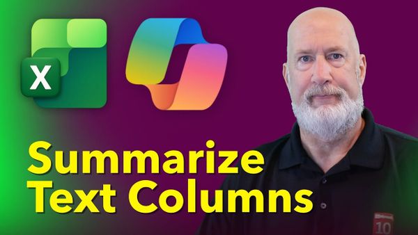Summarize Text Columns in Excel with Copilot to Categorize Survey Responses