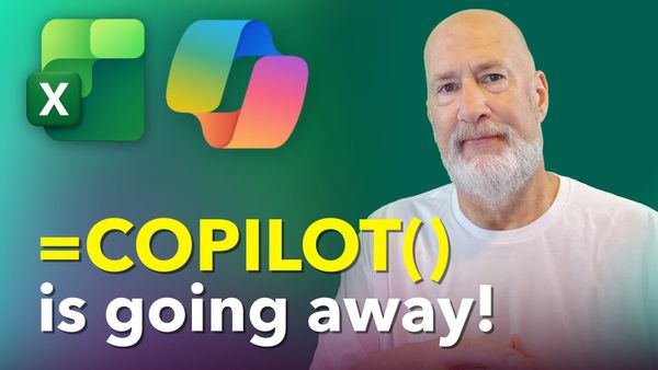 Excel COPILOT Function Is Going Away: Can Copilot Dynamic Action Button Replace It?