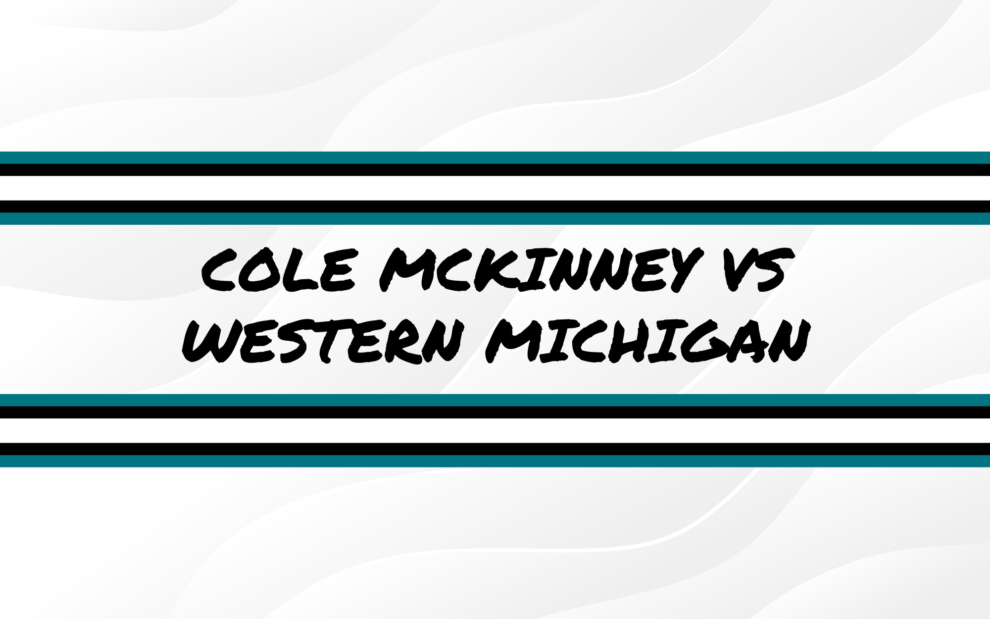 Cole McKinney vs Western Michigan 10/23