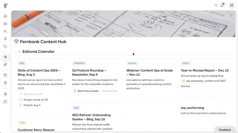 June–July 2026: the connected workspace comes online
