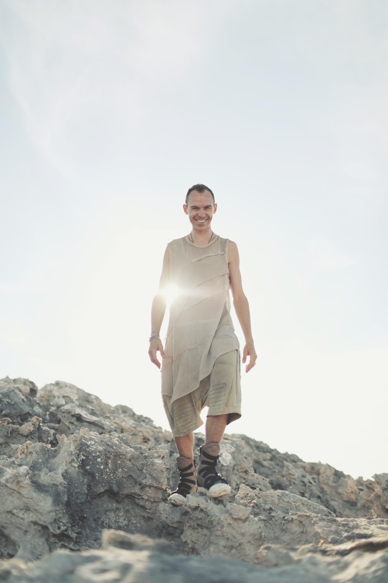 white dress sun