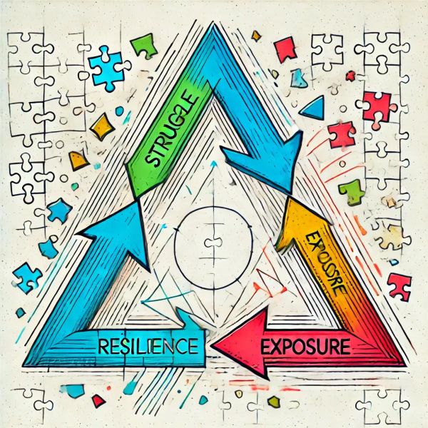 The Triangle of Growth: Suffering, Exposure, and Resilience
