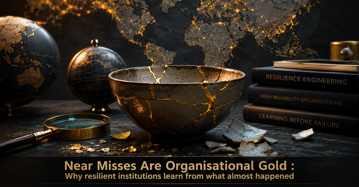 Near Misses Are Organisational Gold Why resilient institutions learn from what almost happened — not just what became catastrophic