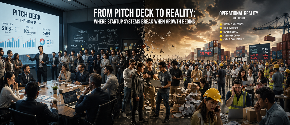 From Pitch Deck to Reality: Where Startup Systems Break When Growth Begins