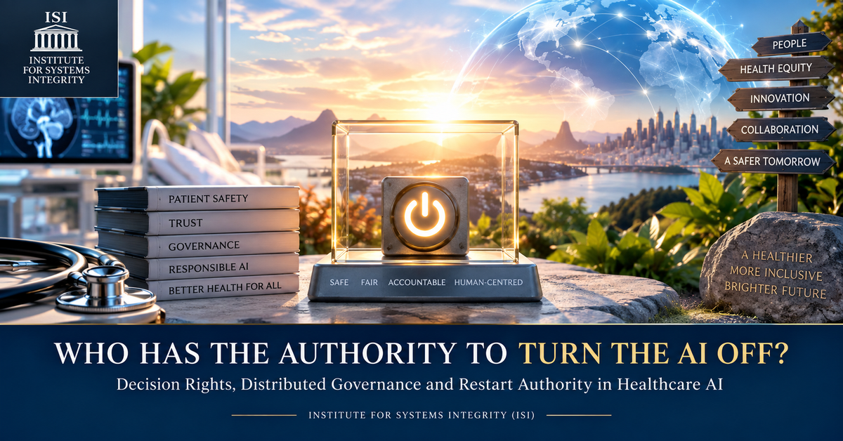 WHO HAS THE AUTHORITY TO TURN THE AI OFF? ...Decision Rights, Distributed Governance and Restart Authority in Healthcare AI