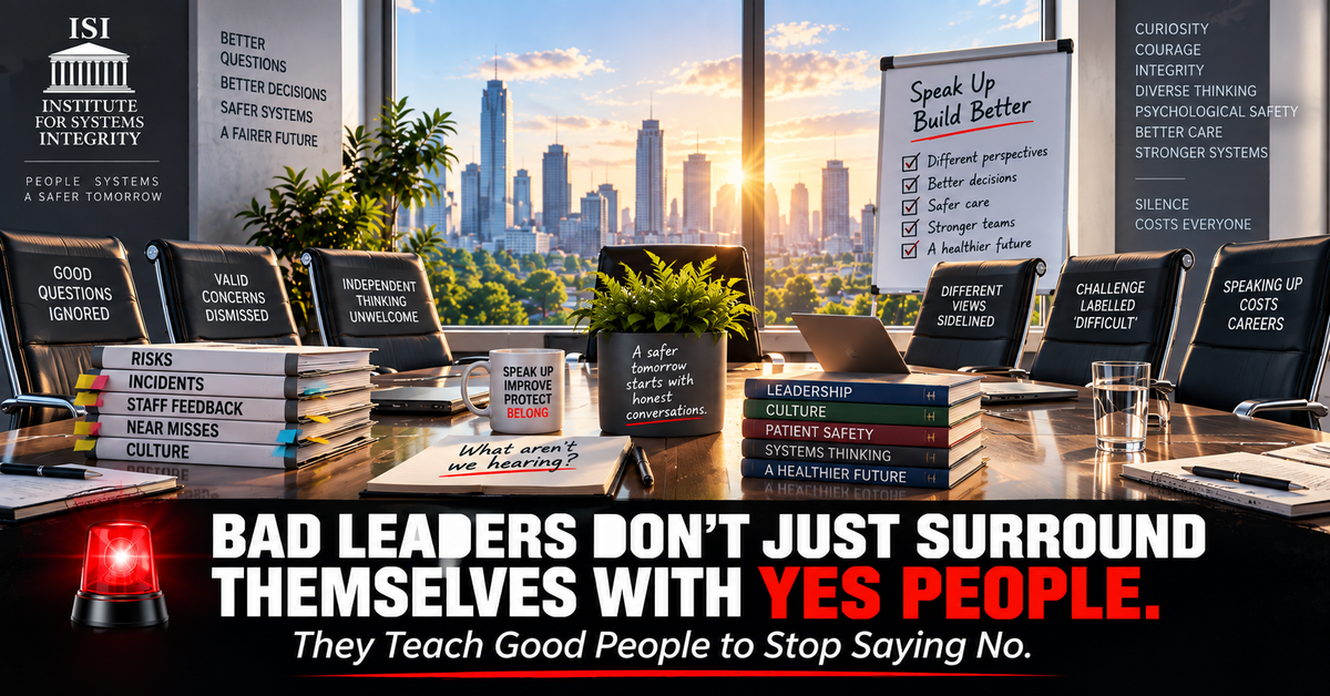 🚨 BAD LEADERS DON’T JUST SURROUND THEMSELVES WITH YES PEOPLE. They Teach Good People to Stop Saying No.