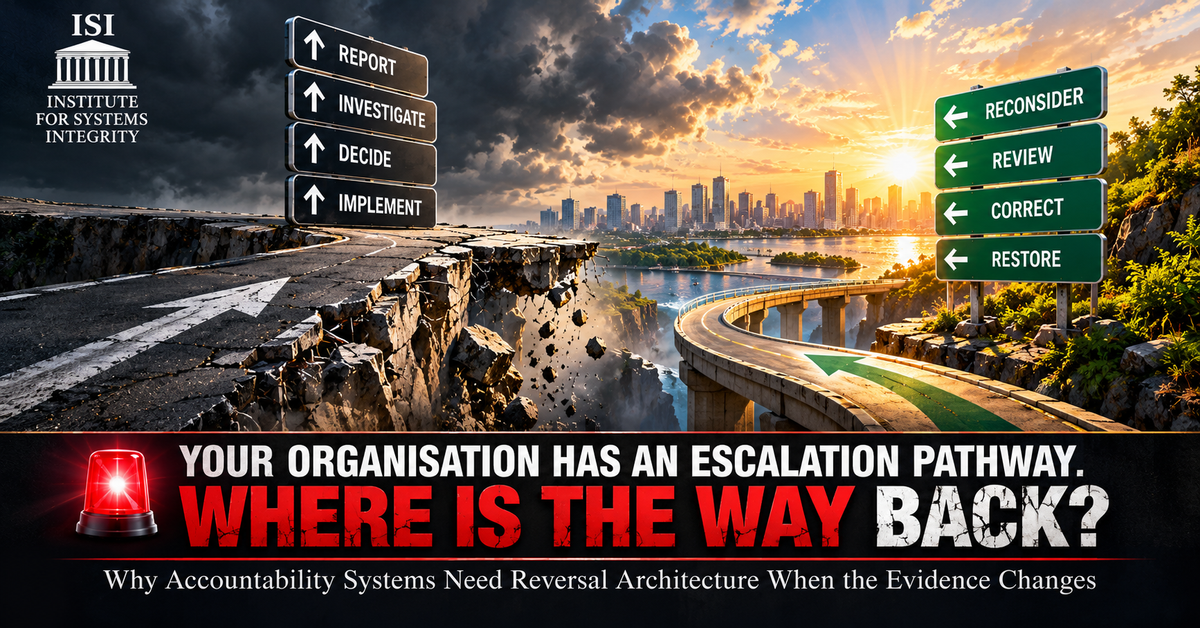 🚨 IF YOUR ORGANISATION GOT IT WRONG, WHO HAS THE POWER TO PUT IT RIGHT? We Know How to Escalate a Problem...But Do We Know How to Correct a Mistake?