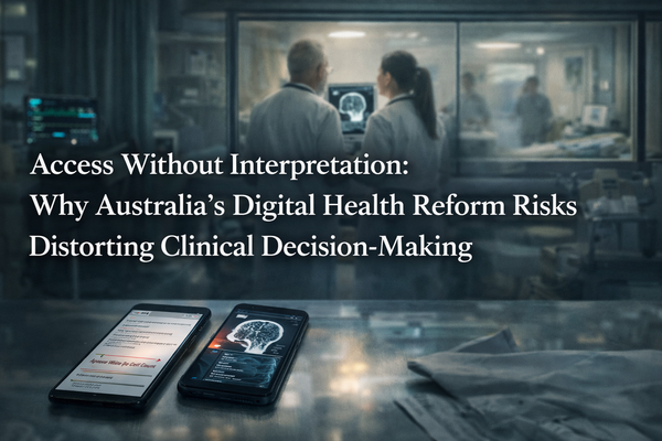 Access Without Interpretation: Why Australia’s Digital Health Reform Risks Distorting Clinical Decision-Making