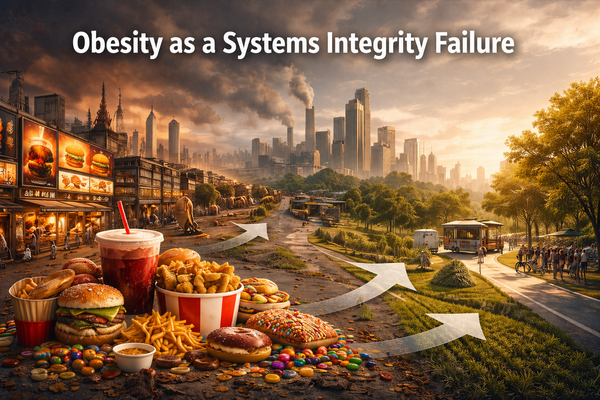 Obesity as a Systems Integrity Failure :  Why environments, incentives and governance matter more than individual will power