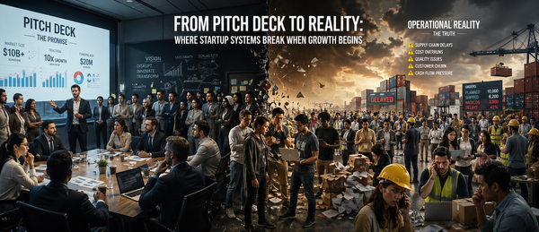 From Pitch Deck to Reality: Where Startup Systems Break When Growth Begins