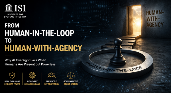 From Human-in-the-Loop to Human-with-Agency : Why AI Oversight Fails When Humans Are Present but Powerless