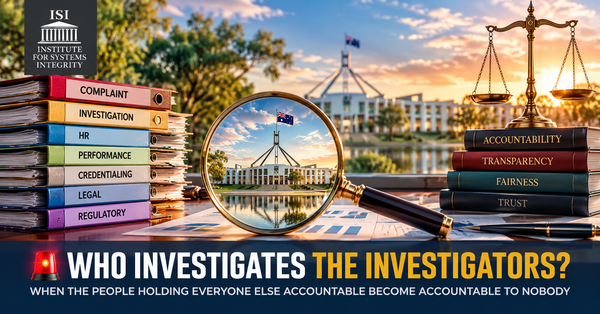 🚨 WHO INVESTIGATES THE INVESTIGATORS? When the People Holding Everyone Else Accountable Become Accountable to Nobody