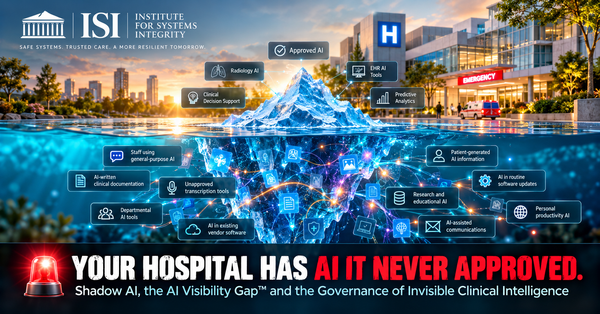 🚨 YOUR HOSPITAL HAS AI.. IT NEVER APPROVED...Shadow AI, the AI Visibility Gap™ and the Governance of Invisible Clinical Intelligence