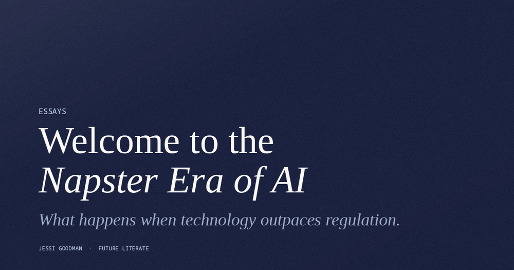 Welcome to the Napster Era of AI