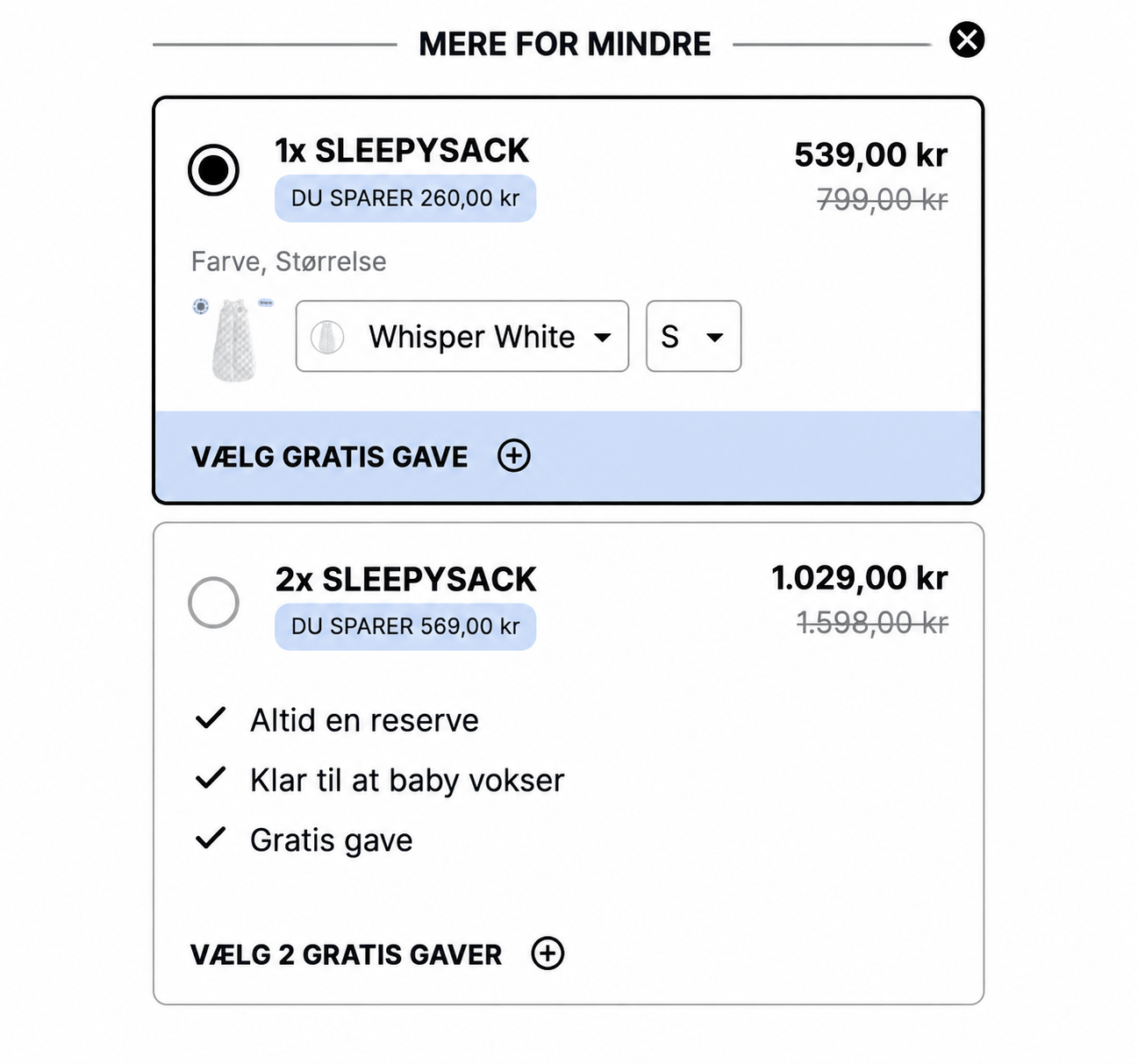Kaching Bundles product page widget showing quantity break bundle options on a Shopify store