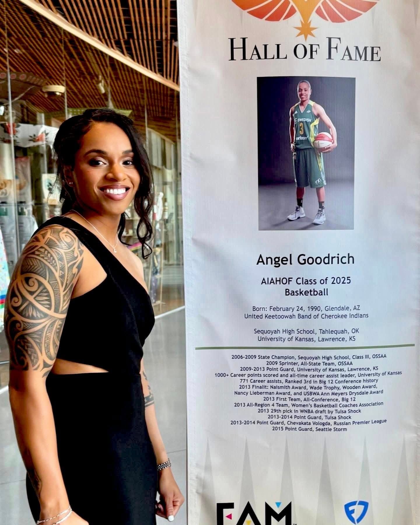 United Keetoowah Band of Cherokee Indians Congratulates Angel Goodrich on Induction into National American Indigenous Athletics Hall of Fame