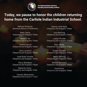 Cheyenne and Arapaho Tribes Journey to Bring 16 Children Home from Carlisle Indian Industrial School