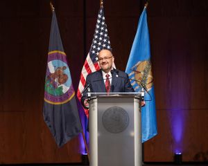 Chickasaw Nation Lt. Governor Chris Anoatubby sworn in as Governor, succeeding Governor Bill Anoatubby