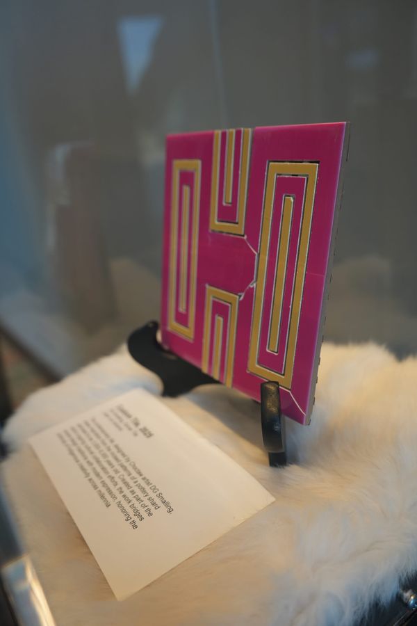 Choctaw Landing featuring exhibit from artist DG Smalling