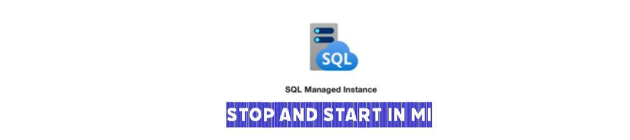 Don’ not see Start stop button in managed instance?