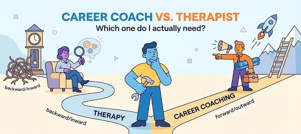 Career coach vs. therapist: which one do I actually need?