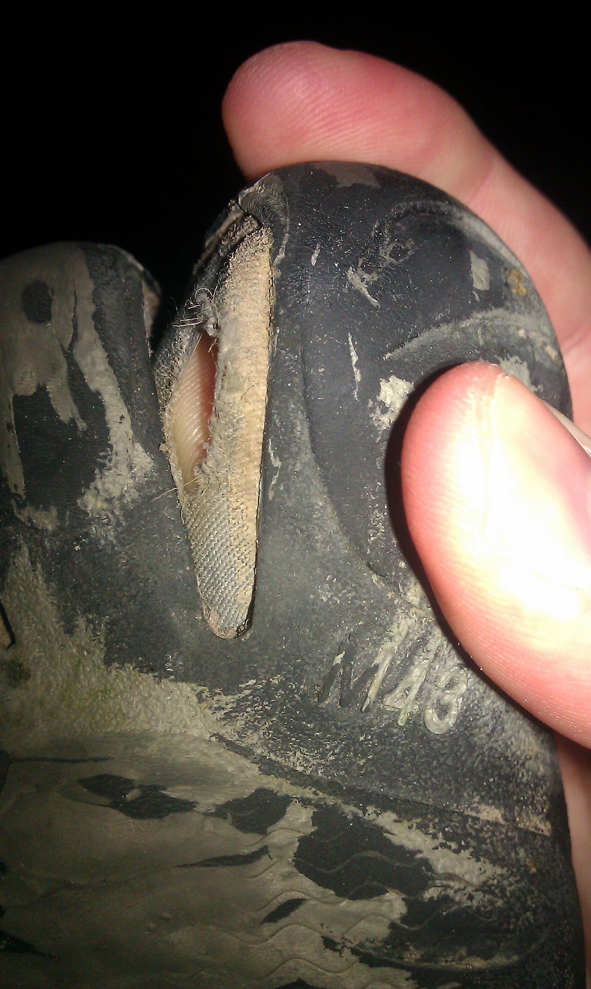 The hole in my Vibram Five Fingers