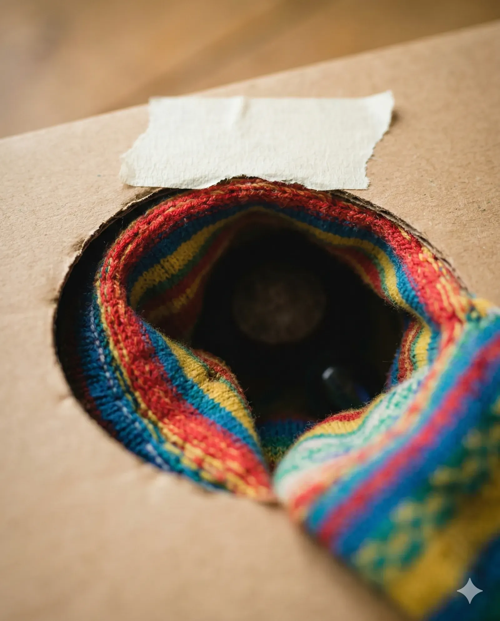 Die Fühlbox — Raten mit geschlossenen Augen — Detail — mitte