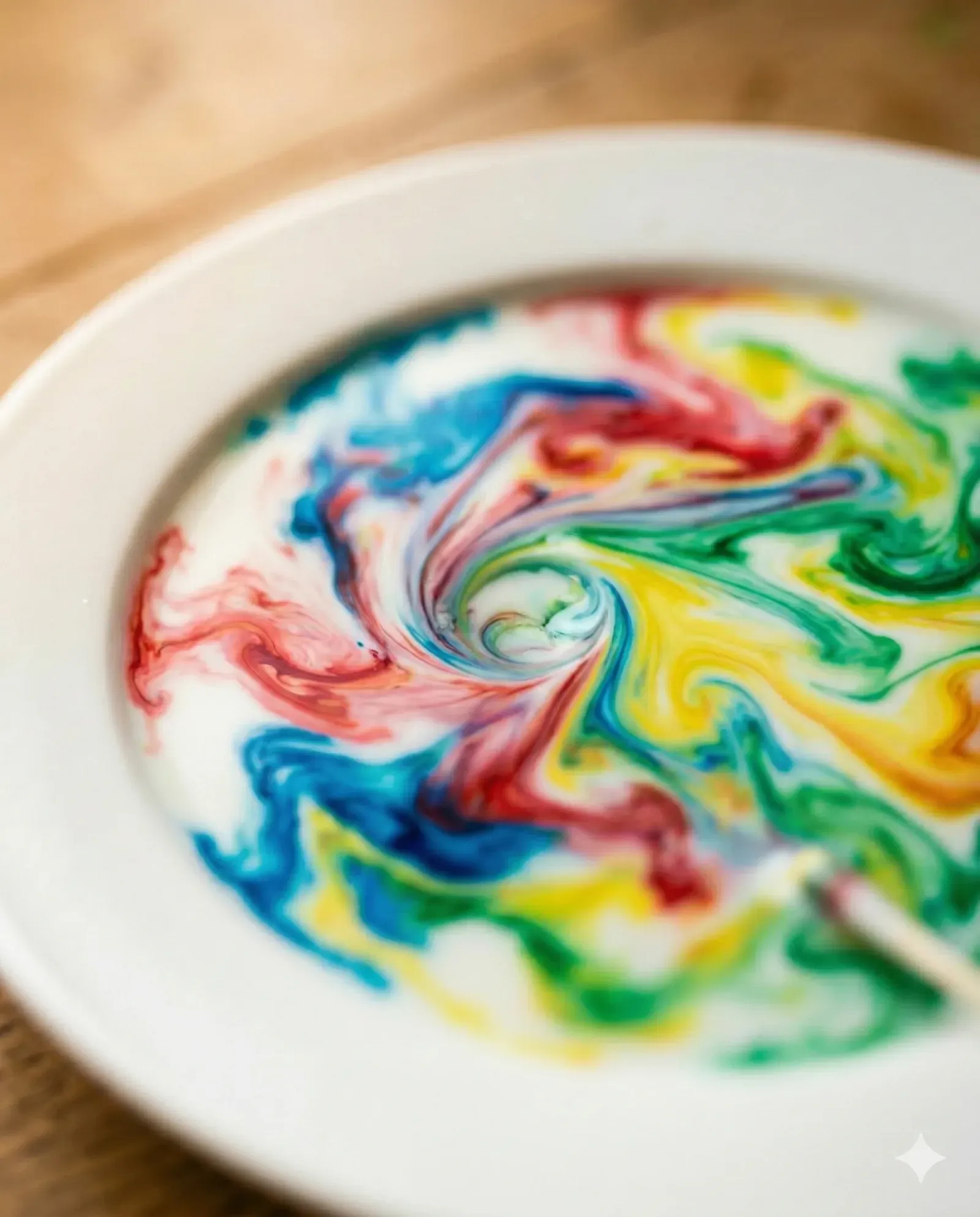 Die Milch-Explosion — Detail — mitte