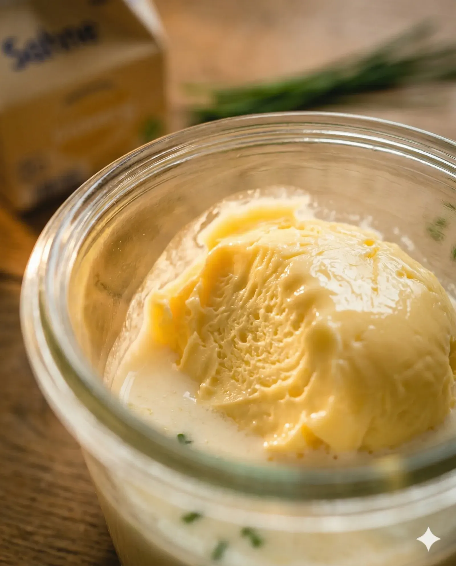 Die Schüttel-Butter — wenn Milch plötzlich fest wird — Detail — mitte