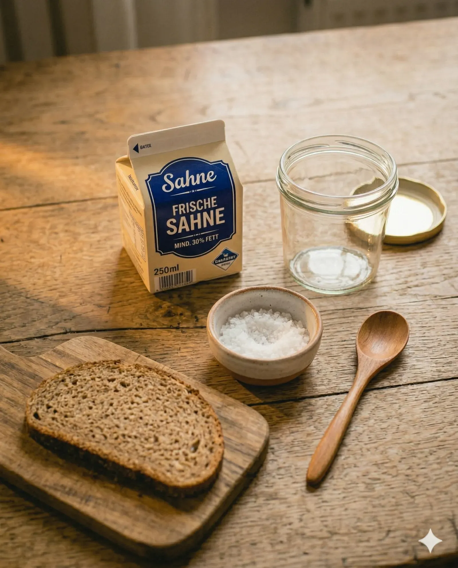 Die Schüttel-Butter — wenn Milch plötzlich fest wird — Vorbereitung — mitte
