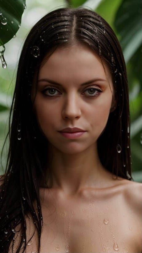 Mystia réel dans la jungle sou la pluie