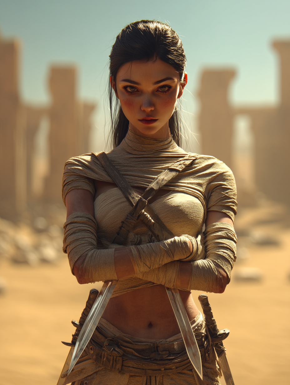 Selena & Nyx enter the arena.