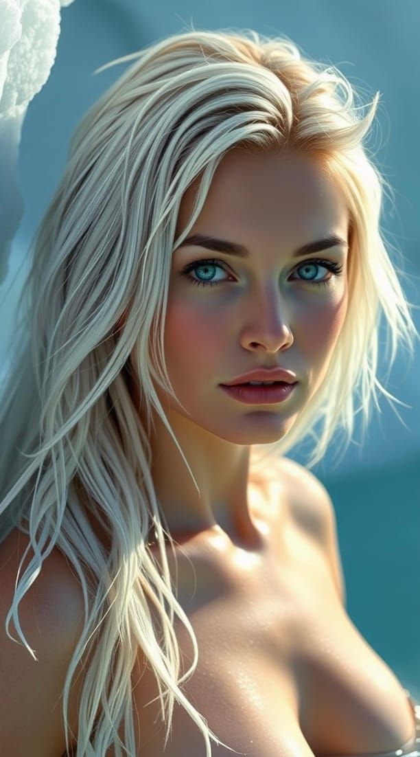 Cyrela flux, lac glacial