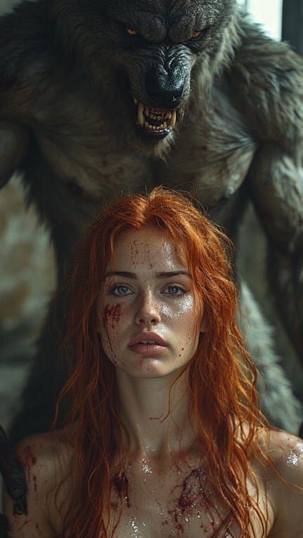 Rias sa défaite face à Beast. Beast fait de Rias une esclave