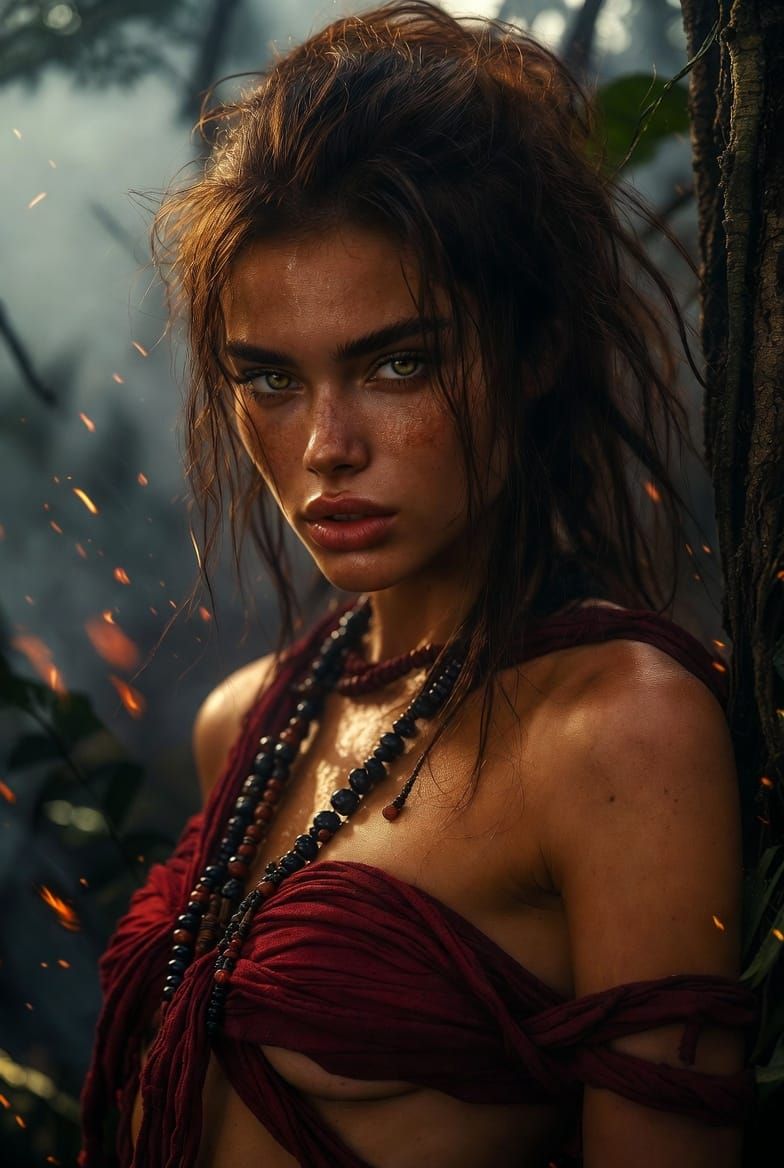 Ravynne Amidst the Enchanted Flames