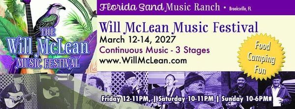 Will McLean Music Festival 2027